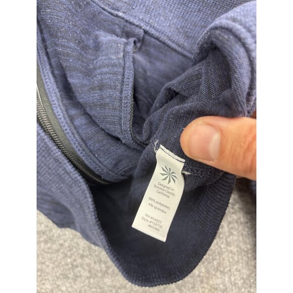 Athleta Hoodie Jacket Womens M Blue Full Zip Stretch Athletic Casual Pockets - Picture 5 of 6